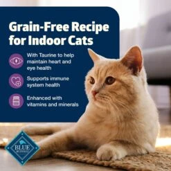 Blue Buffalo Freedom Indoor Mature Chicken Recipe Grain-Free Dry Cat Food -Blue Buffalo 64713 PT3. AC SS1800 V1649111787