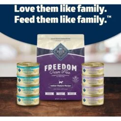 Blue Buffalo Freedom Indoor Mature Chicken Recipe Grain-Free Dry Cat Food -Blue Buffalo 64713 PT8. AC SS1800 V1649118087