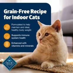 Blue Buffalo Freedom Indoor Weight Control Chicken Recipe Grain-Free Dry Cat Food -Blue Buffalo 64715 PT3. AC SS1800 V1649134337