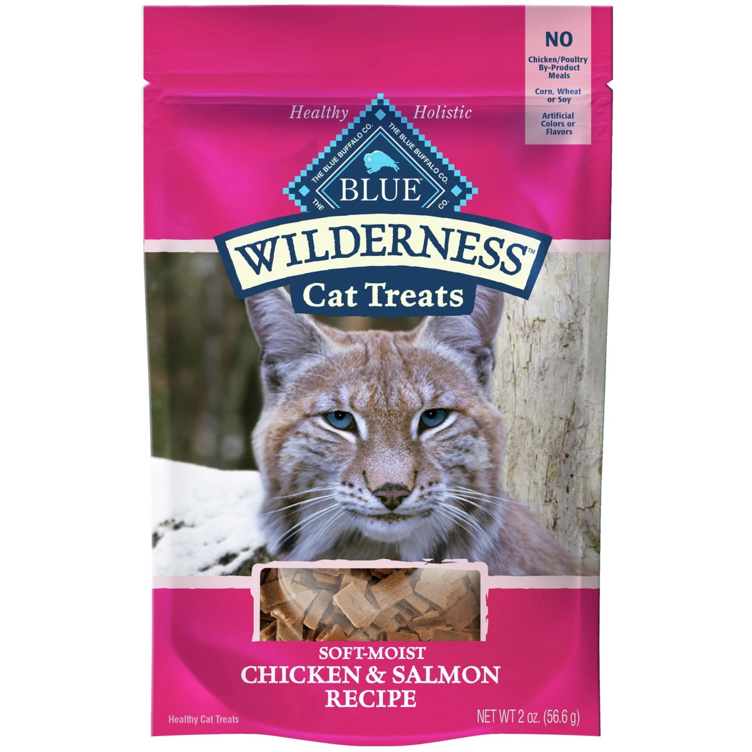 Blue Buffalo Wilderness Chicken & Salmon Grain-Free Cat Treats 1 Blue Buffalo Wilderness Chicken & Salmon Grain-Free Cat Treats