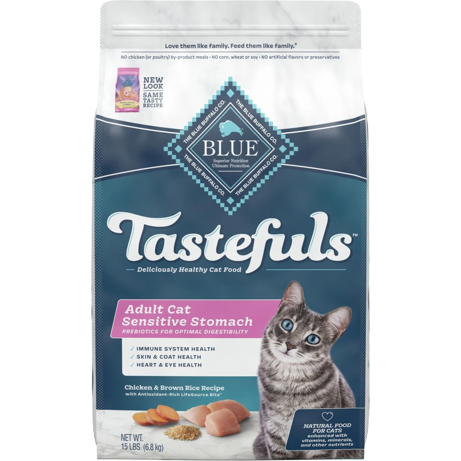 Blue Buffalo Tastefuls Sensitive Stomach Natural Chicken Adult Dry Cat Food & Arm & Hammer Litter Clump & Seal Multi-Cat Scented Clumping Clay Cat Litter 2 Blue Buffalo Tastefuls Sensitive Stomach Natural Chicken Adult Dry Cat Food & Arm & Hammer Litter Clump & Seal Multi-Cat Scented Clumping Clay Cat Litter - Image 2