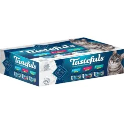 Blue Buffalo Tastefuls Chicken, Turkey & Chicken & Ocean Fish & Tuna Entrées Variety Pack Pate Wet Cat Food, 5.5-oz Can, Case Of 12 & Blue Buffalo Tastefuls Tuna, Chicken, Fish & Shrimp Entrées Variety Pack Flaked Wet Cat Food 14 Blue Buffalo Tastefuls Chicken, Turkey & Chicken & Ocean Fish & Tuna Entrées Variety Pack Pate Wet Cat Food, 5.5-oz Can, Case Of 12 & Blue Buffalo Tastefuls Tuna, Chicken, Fish & Shrimp Entrées Variety Pack Flaked Wet Cat Food -Blue Buffalo 662598 PT5. AC SS1800 V1667332413