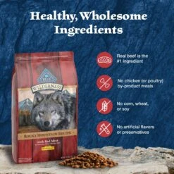 Blue Buffalo Wilderness Rocky Mountain Recipe Healthy Weight Adult High Protein Natural Red Meat & Grain Dry Dog Food, 28-lb Bag -Blue Buffalo 711262 PT5. AC SS1800 V1694548941