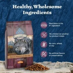 Blue Buffalo Wilderness Rocky Mountain Recipe Large Breed Adult High Protein Natural Bison & Grain Dry Dog Food, 28-lb Bag 14 Blue Buffalo Wilderness Rocky Mountain Recipe Large Breed Adult High Protein Natural Bison & Grain Dry Dog Food, 28-lb Bag -Blue Buffalo 711278 PT5. AC SS1800 V1694548941