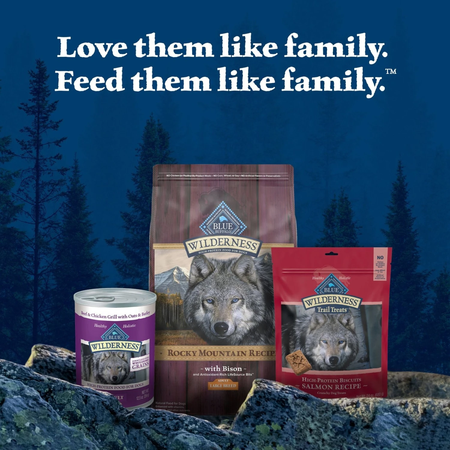 Blue Buffalo Wilderness Rocky Mountain Recipe Large Breed Adult High Protein Natural Bison & Grain Dry Dog Food, 28-lb Bag 9 Blue Buffalo Wilderness Rocky Mountain Recipe Large Breed Adult High Protein Natural Bison & Grain Dry Dog Food, 28-lb Bag - Image 9