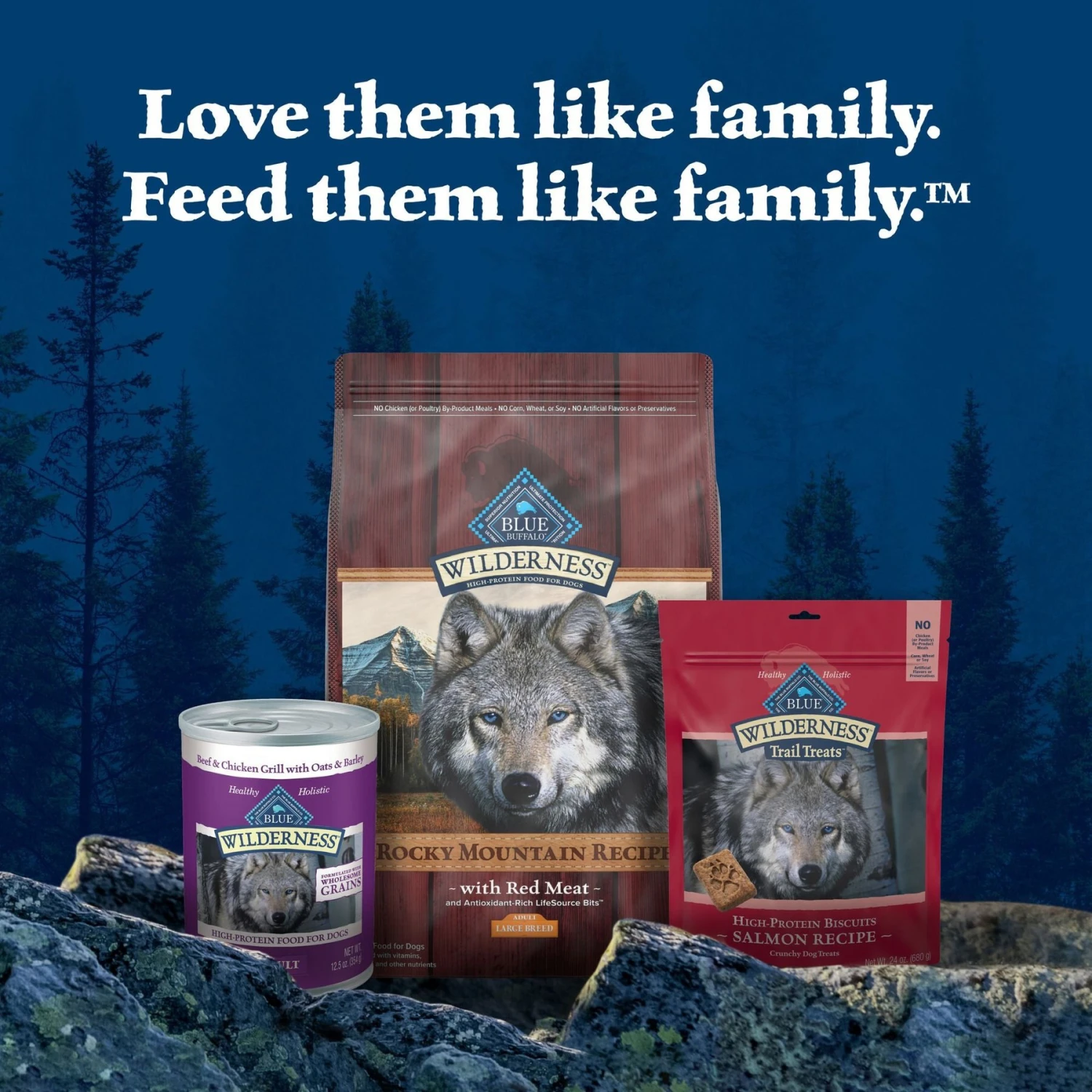 Blue Buffalo Wilderness Rocky Mountain Recipe Large Breed Adult High Protein Natural Red Meat & Grain Dry Dog Food 8 Blue Buffalo Wilderness Rocky Mountain Recipe Large Breed Adult High Protein Natural Red Meat & Grain Dry Dog Food - Image 8