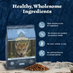 Blue Buffalo Wilderness Puppy High Protein Natural Chicken & Wholesome Grains Dry Dog Food -Blue Buffalo 733510 PT5. AC SS1800 V1694547714