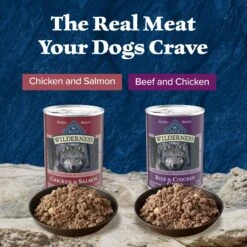 Blue Buffalo Wilderness Beef & Salmon Variety Pack Wet Dog Food -Blue Buffalo 735422 PT2. AC SS1800 V1671574543