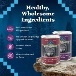 Blue Buffalo Wilderness Beef & Salmon Variety Pack Wet Dog Food -Blue Buffalo 735422 PT5. AC SS1800 V1671574479