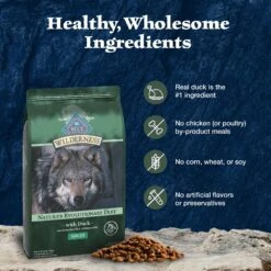 Blue Buffalo Wilderness Adult High Protein Natural Duck & Wholesome Grains Dry Dog Food -Blue Buffalo 735486 PT5. AC SS1800 V1694550753