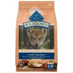 Blue Buffalo Wilderness Large Breed Puppy High Protein Natural Chicken & Wholesome Grains Dry Dog Food, 28-lb Bag