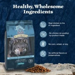 Blue Buffalo Wilderness Large Breed Healthy Weight Adult High Protein Natural Chicken & Wholesome Grains Dry Dog Food, 28-lb Bag -Blue Buffalo 735550 PT5. AC SS1800 V1694547774