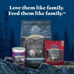 Blue Buffalo Wilderness Large Breed Healthy Weight Adult High Protein Natural Chicken & Wholesome Grains Dry Dog Food, 28-lb Bag -Blue Buffalo 735550 PT8. AC SS1800 V1694549407