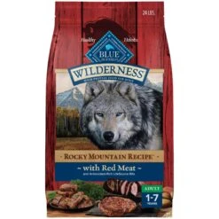 Blue Buffalo Wilderness Rocky Mountain Recipe Adult High Protein Natural Red Meat & Grain Dry Dog Food