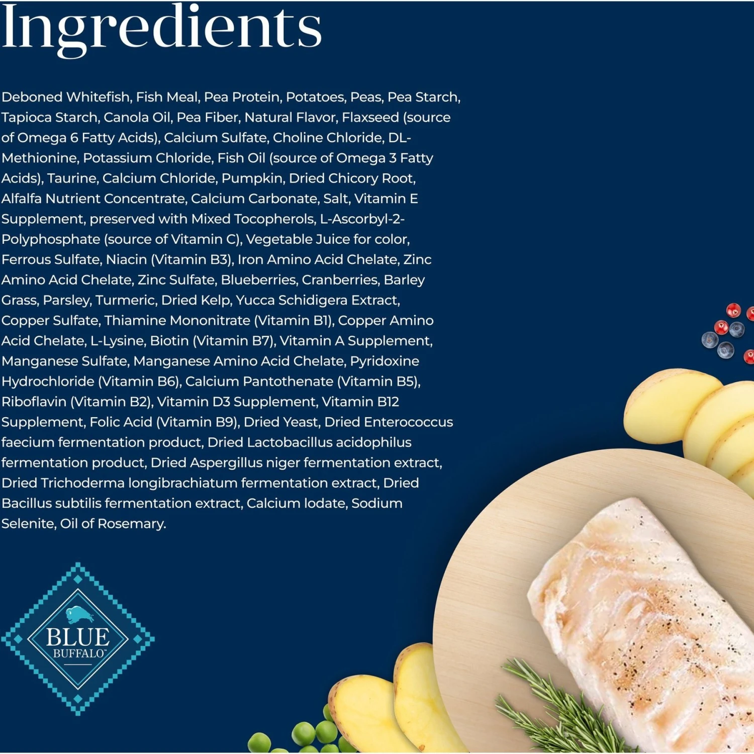 Blue Buffalo Basics Skin & Stomach Care Grain-Free Formula Fish & Potato Indoor Adult Dry Cat Food 5 Blue Buffalo Basics Skin & Stomach Care Grain-Free Formula Fish & Potato Indoor Adult Dry Cat Food - Image 5