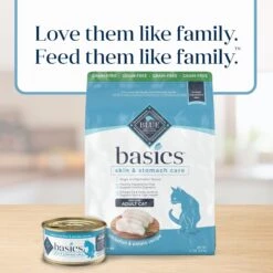 Blue Buffalo Basics Skin & Stomach Care Grain-Free Formula Fish & Potato Indoor Adult Dry Cat Food 17 Blue Buffalo Basics Skin & Stomach Care Grain-Free Formula Fish & Potato Indoor Adult Dry Cat Food -Blue Buffalo 75581 PT8. AC SS1800 V1646275591