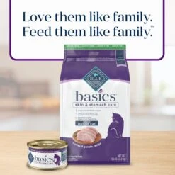 Blue Buffalo Basics Skin & Stomach Care Grain-Free Formula Turkey & Potato Indoor Mature Dry Cat Food -Blue Buffalo 75584 PT8. AC SS1800 V1646257292
