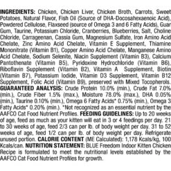 Blue Buffalo Freedom Indoor Kitten Chicken Recipe Grain-Free Canned Cat Food 8 Blue Buffalo Freedom Indoor Kitten Chicken Recipe Grain-Free Canned Cat Food -Blue Buffalo 75600 PT2. AC SS1800 V1585083409