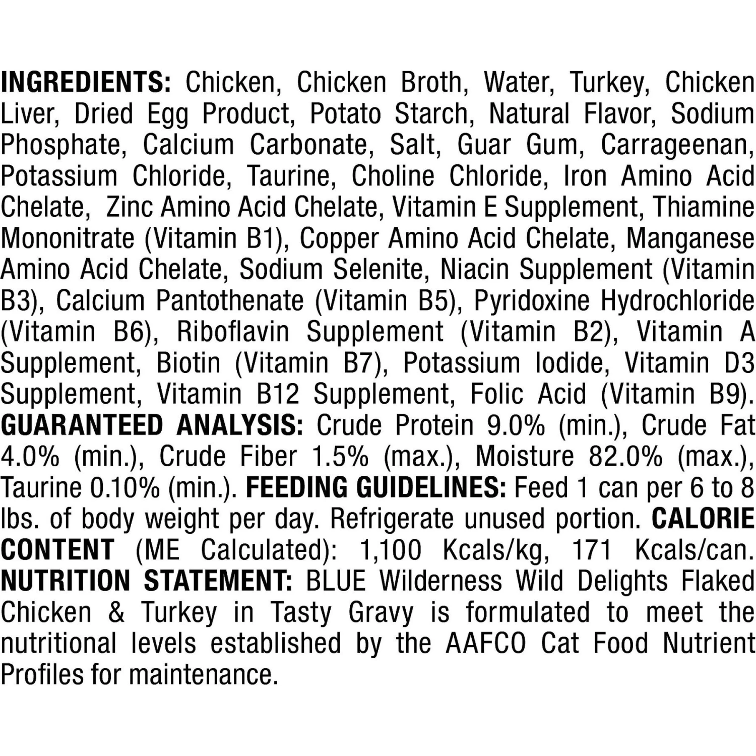 Blue Buffalo Wilderness Wild Delights Flaked Chicken & Turkey Grain-Free Canned Cat Food 3 Blue Buffalo Wilderness Wild Delights Flaked Chicken & Turkey Grain-Free Canned Cat Food - Image 3