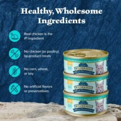 Blue Buffalo Wilderness Wild Delights Flaked Chicken & Trout Grain-Free Canned Cat Food -Blue Buffalo 75646 PT5. AC SS1800 V1646781390