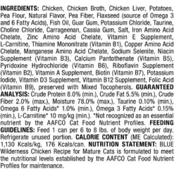 Blue Buffalo Wilderness Mature Chicken Recipe Grain-Free Canned Cat Food -Blue Buffalo 75647 PT2. AC SS1800 V1646787988