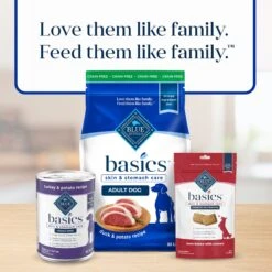 Blue Buffalo Basics Skin & Stomach Care Grain-Free Formula Duck & Potato Recipe Adult Dry Dog Food -Blue Buffalo 75650 PT8. AC SS1800 V1646276784