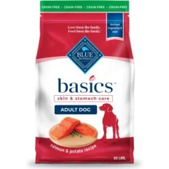 Blue Buffalo Basics Skin & Stomach Care Grain-Free Formula Salmon & Potato Recipe Adult Dry Dog Food