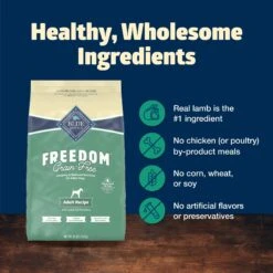 Blue Buffalo Freedom Adult Lamb Recipe Grain-Free Dry Dog Food -Blue Buffalo 75719 PT5. AC SS1800 V1649113914