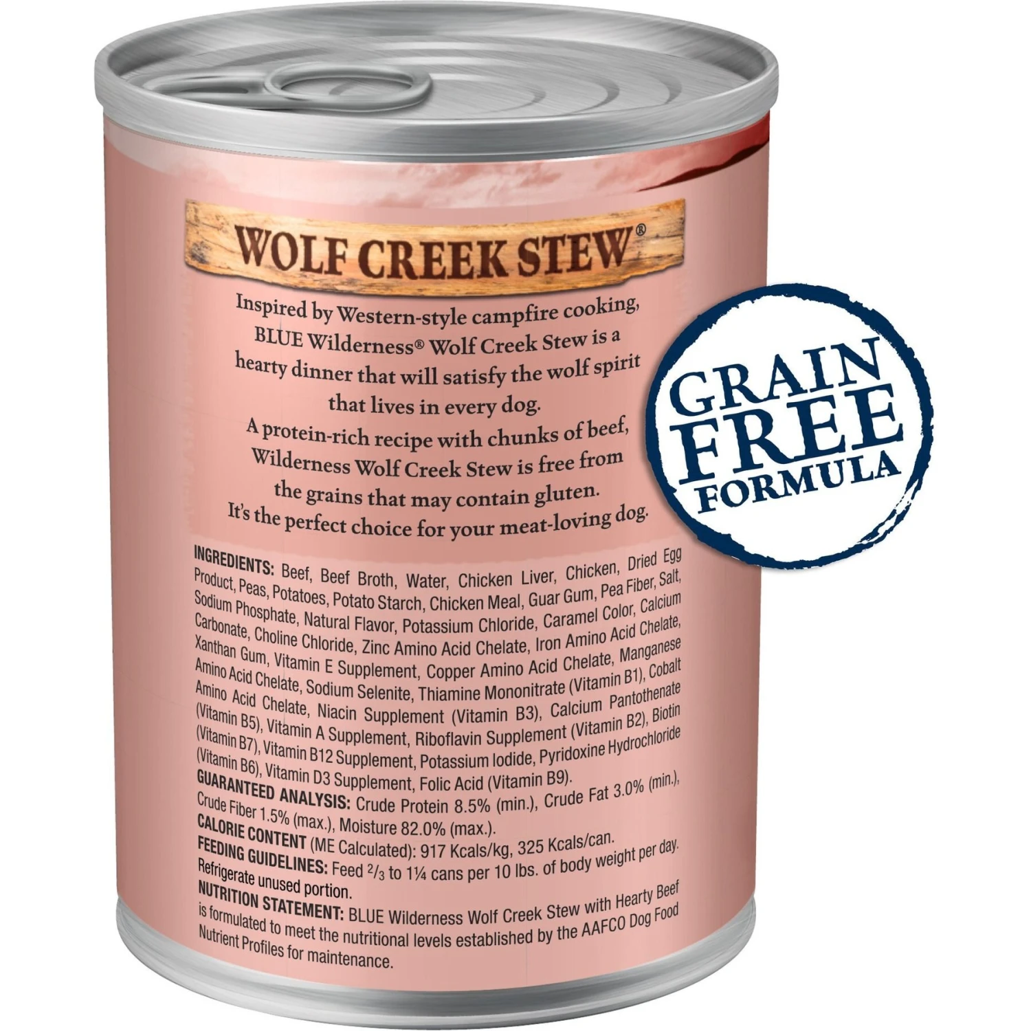 Blue Buffalo Wilderness Wolf Creek Stew Hearty Beef Stew Grain-Free Adult Canned Dog Food 2 Blue Buffalo Wilderness Wolf Creek Stew Hearty Beef Stew Grain-Free Adult Canned Dog Food - Image 2