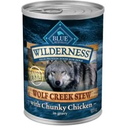 Blue Buffalo Wilderness Wolf Creek Stew Chunky Chicken Stew Grain-Free Adult Canned Dog Food