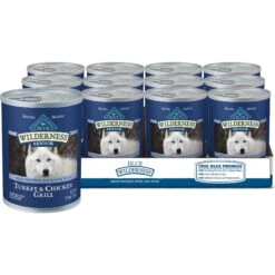 Blue Buffalo Wilderness Senior High Protein Natural Chicken & Wholesome Grains Dry Dog Food & Blue Buffalo Wilderness Turkey & Chicken Grill Grain-Free Senior Canned Dog Food -Blue Buffalo 796166 PT5. AC SS1800 V1678140659