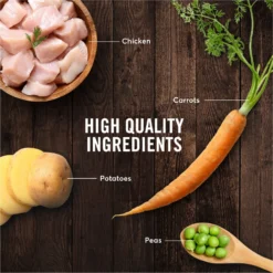 American Journey Stews Chicken & Vegetables Recipe In Gravy Grain-Free Canned Dog Food & Blue Buffalo Wilderness Adult High Protein Natural Chicken & Wholesome Grains Dry Dog Food -Blue Buffalo 796174 PT4. AC SS1800 V1678140656