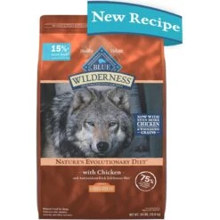 Greenies Large Dental Dog Treats & Blue Buffalo Wilderness Large Breed Adult High Protein Natural Chicken & Wholesome Grains Dry Dog Food -Blue Buffalo 796190 PT5. AC SS1800 V1678140721