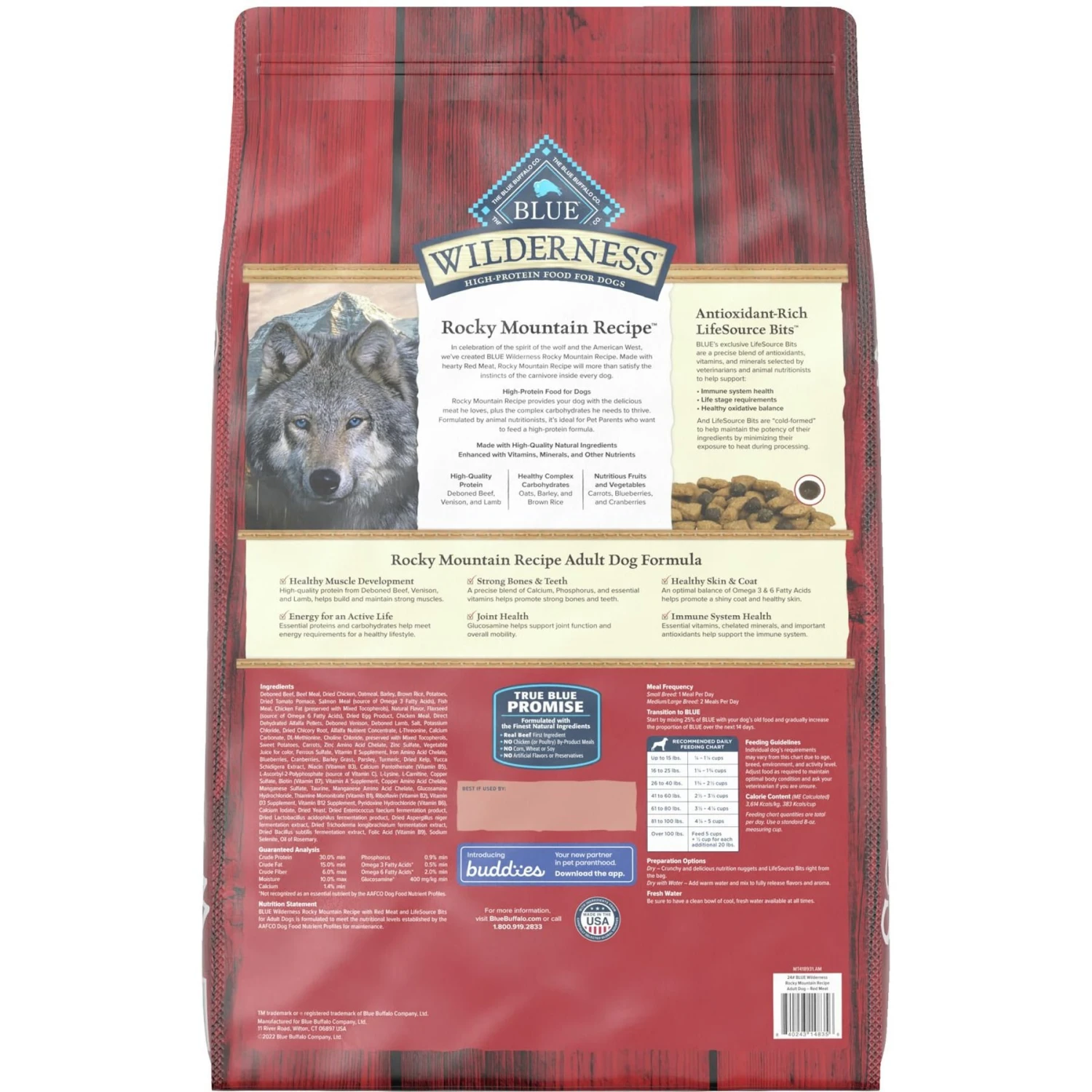 Blue Buffalo Wilderness Rocky Mountain Recipe Adult High Protein Natural Red Meat & Grain Dry Dog Food & Blue Buffalo Wilderness Wolf Creek Stew Hearty Beef Stew Grain-Free Adult Canned Dog Food 3 Blue Buffalo Wilderness Rocky Mountain Recipe Adult High Protein Natural Red Meat & Grain Dry Dog Food & Blue Buffalo Wilderness Wolf Creek Stew Hearty Beef Stew Grain-Free Adult Canned Dog Food - Image 3