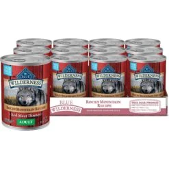 Blue Buffalo Wilderness Rocky Mountain Recipe Large Breed Adult High Protein Natural Red Meat & Grain Dry Dog Food & Blue Buffalo Wilderness Rocky Mountain Recipe Red Meat Dinner Adult Grain-Free Canned Dog Food -Blue Buffalo 796222 PT5. AC SS1800 V1678140339