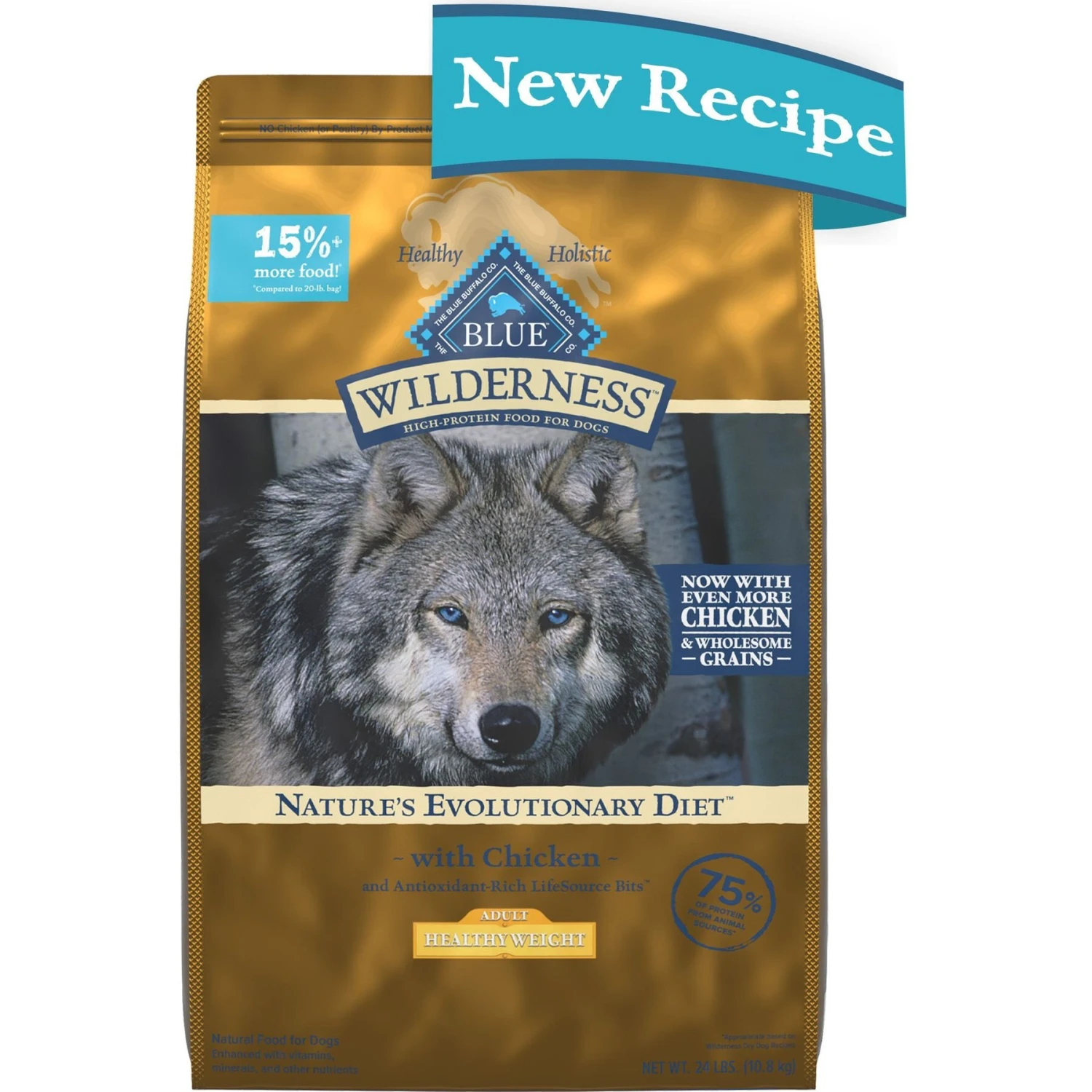 Blue Buffalo Wilderness Healthy Weight Adult High Protein Natural Chicken & Wholesome Grains Dry Dog Food & Blue Buffalo Wilderness Trail Treats Grain-Free Duck Biscuits Dog Treats 2 Blue Buffalo Wilderness Healthy Weight Adult High Protein Natural Chicken & Wholesome Grains Dry Dog Food & Blue Buffalo Wilderness Trail Treats Grain-Free Duck Biscuits Dog Treats - Image 2