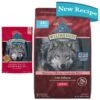 Blue Buffalo Wilderness Adult High Protein Natural Salmon & Wholesome Grains Dry Dog Food & Blue Buffalo Wilderness Trail Treats Grain-Free Salmon Biscuits Dog Treats