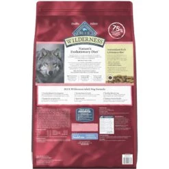 Blue Buffalo Wilderness Adult High Protein Natural Salmon & Wholesome Grains Dry Dog Food & Blue Buffalo Wilderness Trail Treats Grain-Free Salmon Biscuits Dog Treats -Blue Buffalo 796254 PT2. AC SS1800 V1678140285
