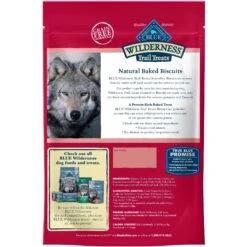 Blue Buffalo Wilderness Adult High Protein Natural Salmon & Wholesome Grains Dry Dog Food & Blue Buffalo Wilderness Trail Treats Grain-Free Salmon Biscuits Dog Treats -Blue Buffalo 796254 PT6. AC SS1800 V1678140286