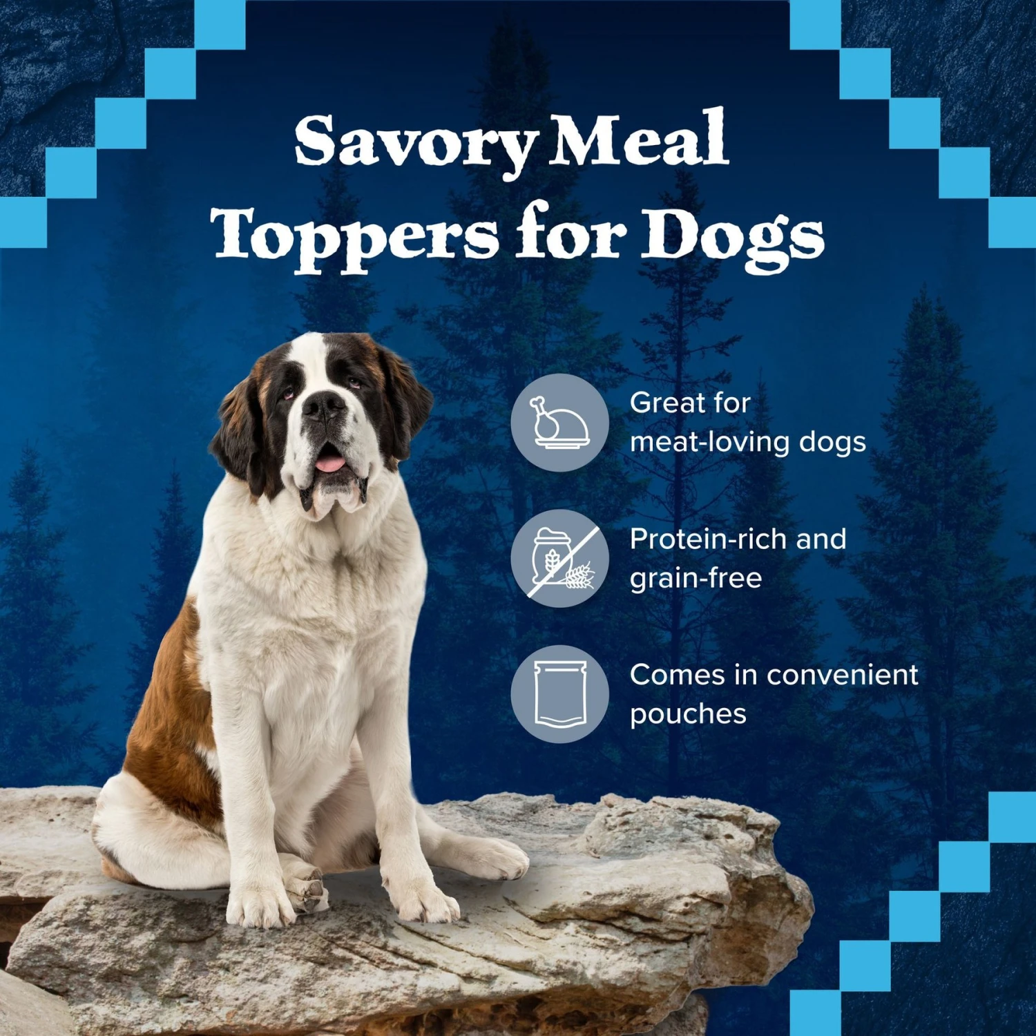 Blue Buffalo Wilderness Trail Toppers Wild Cuts Chunky Chicken Bites In Hearty Gravy Grain-Free Dog Food Topper 4 Blue Buffalo Wilderness Trail Toppers Wild Cuts Chunky Chicken Bites In Hearty Gravy Grain-Free Dog Food Topper - Image 4