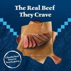 Blue Buffalo Wilderness Trail Toppers Wild Cuts Chunky Beef Bites In Hearty Gravy Grain-Free Dog Food Topper -Blue Buffalo 84136 PT2. AC SS1800 V1646792183