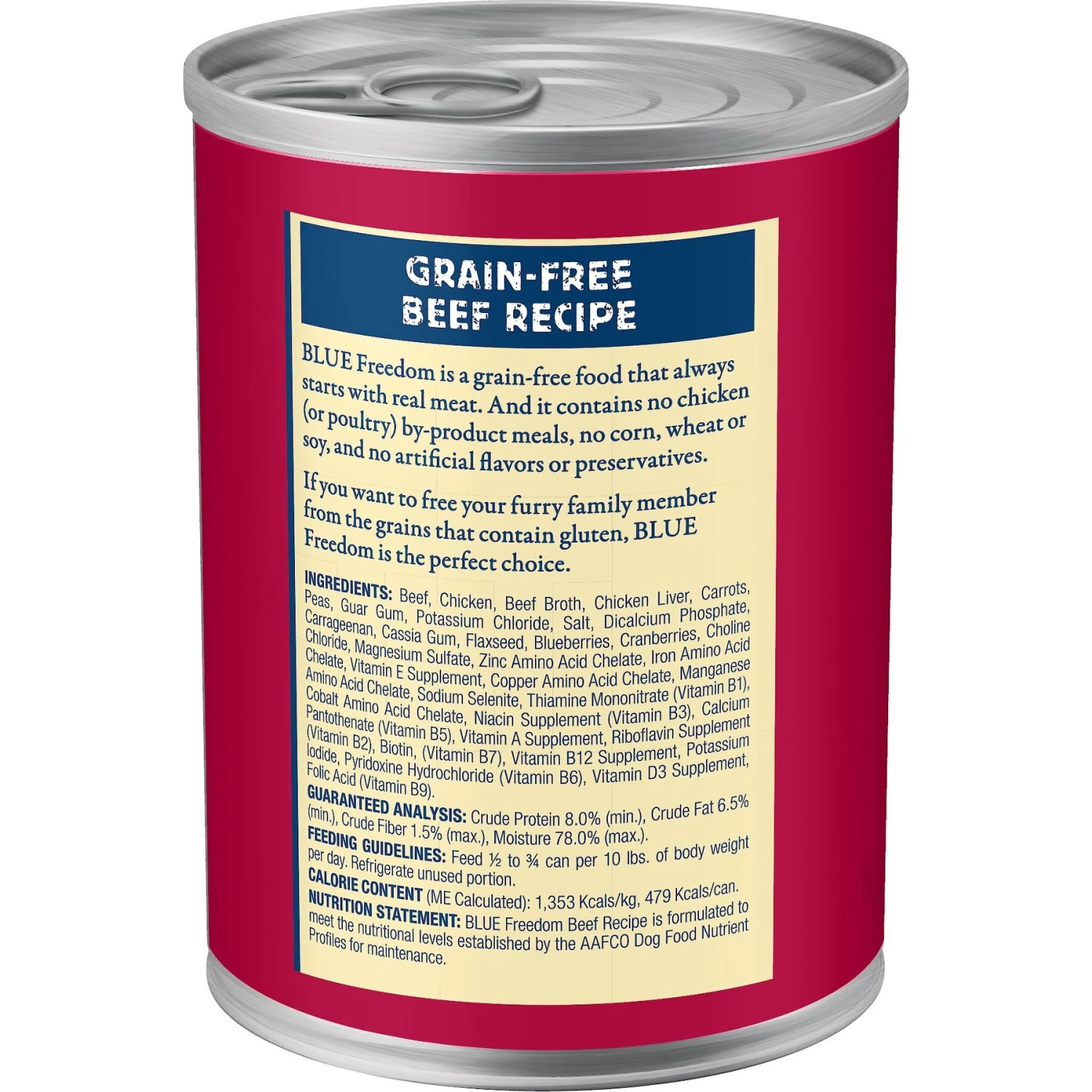 Blue Buffalo Freedom Adult Beef Recipe Grain-Free Canned Dog Food 3 Blue Buffalo Freedom Adult Beef Recipe Grain-Free Canned Dog Food - Image 3