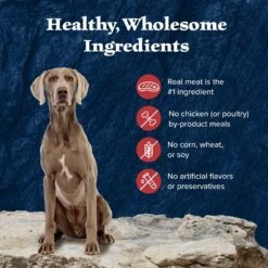 Blue Buffalo Wilderness Rocky Mountain Recipe Red Meat Dinner Senior Grain-Free Canned Dog Food -Blue Buffalo 84154 PT5. AC SS1800 V1646787495