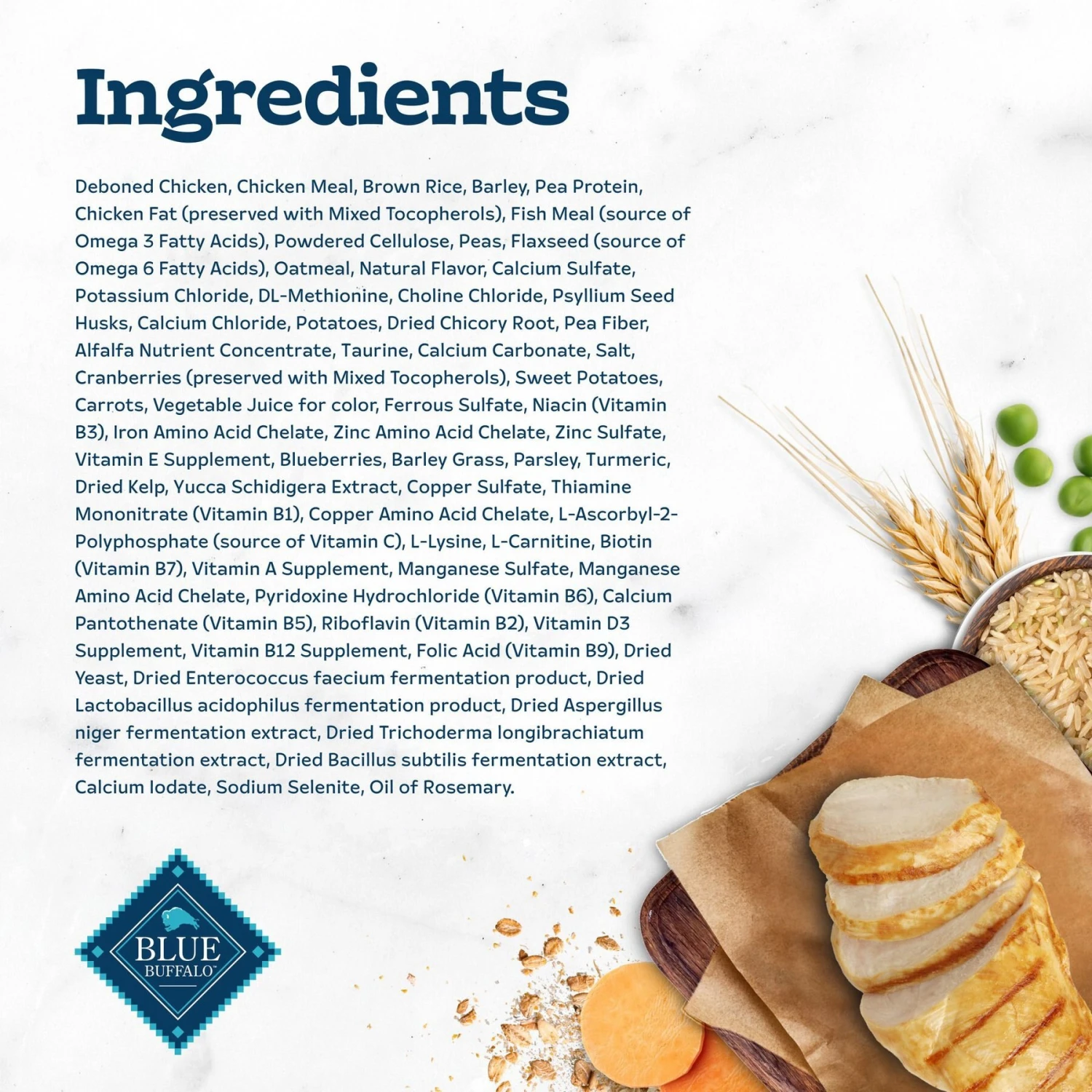 Blue Buffalo Tastefuls Hairball Control Natural Chicken & Brown Rice Recipe Adult 7+ Dry Cat Food 5 Blue Buffalo Tastefuls Hairball Control Natural Chicken & Brown Rice Recipe Adult 7+ Dry Cat Food - Image 5