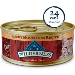 Blue Buffalo Wilderness Rocky Mountain Recipe Red Meat Feast Adult Grain-Free Canned Cat Food