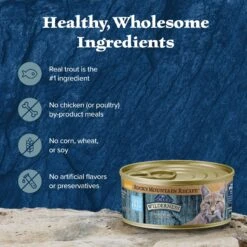 Blue Buffalo Wilderness Rocky Mountain Recipe Flaked Trout Feast Adult Grain-Free Canned Cat Food -Blue Buffalo 84214 PT5. AC SS1800 V1604366514