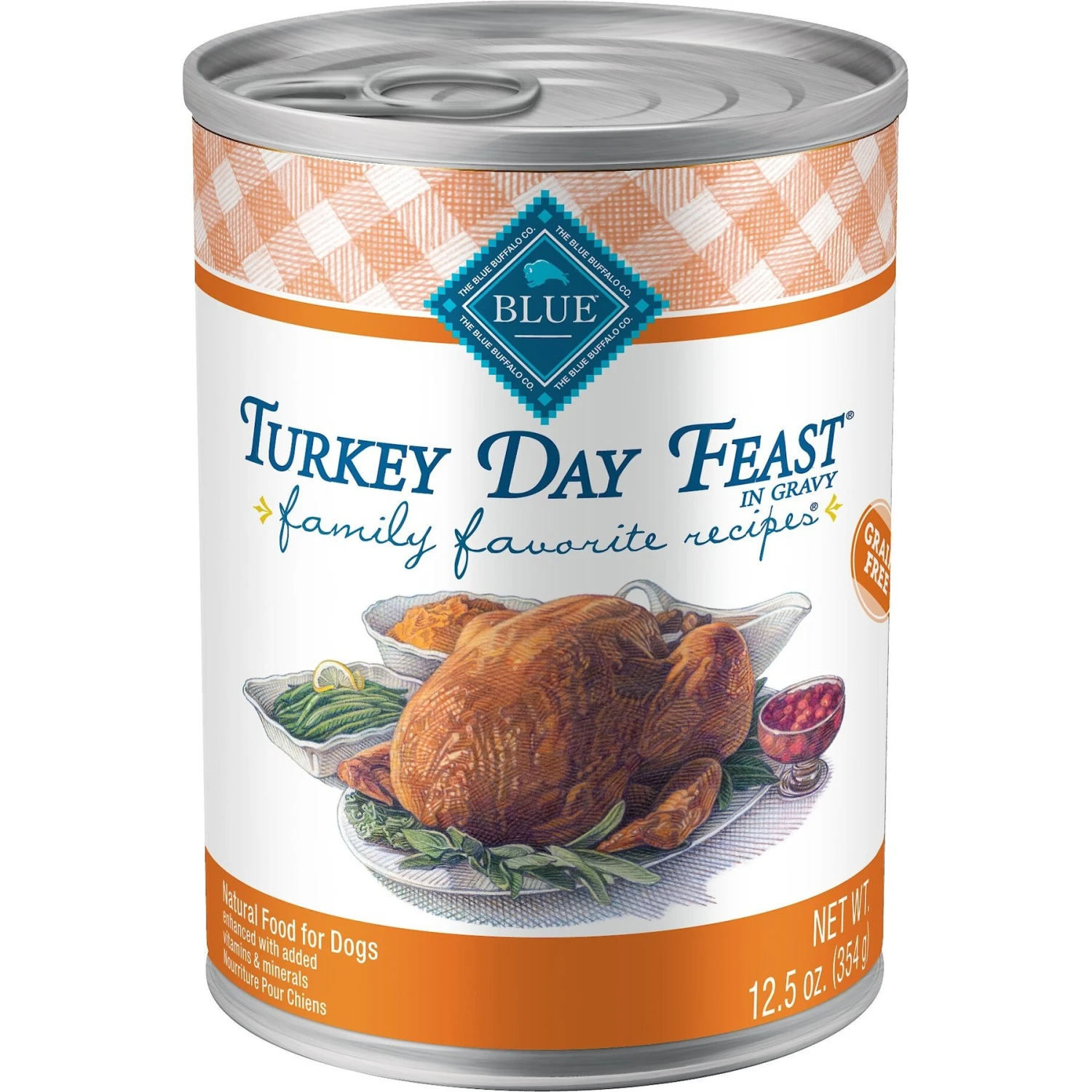 Blue Buffalo Family Favorite Grain-Free Recipes Turkey Day Feast Canned Dog Food 1 Blue Buffalo Family Favorite Grain-Free Recipes Turkey Day Feast Canned Dog Food