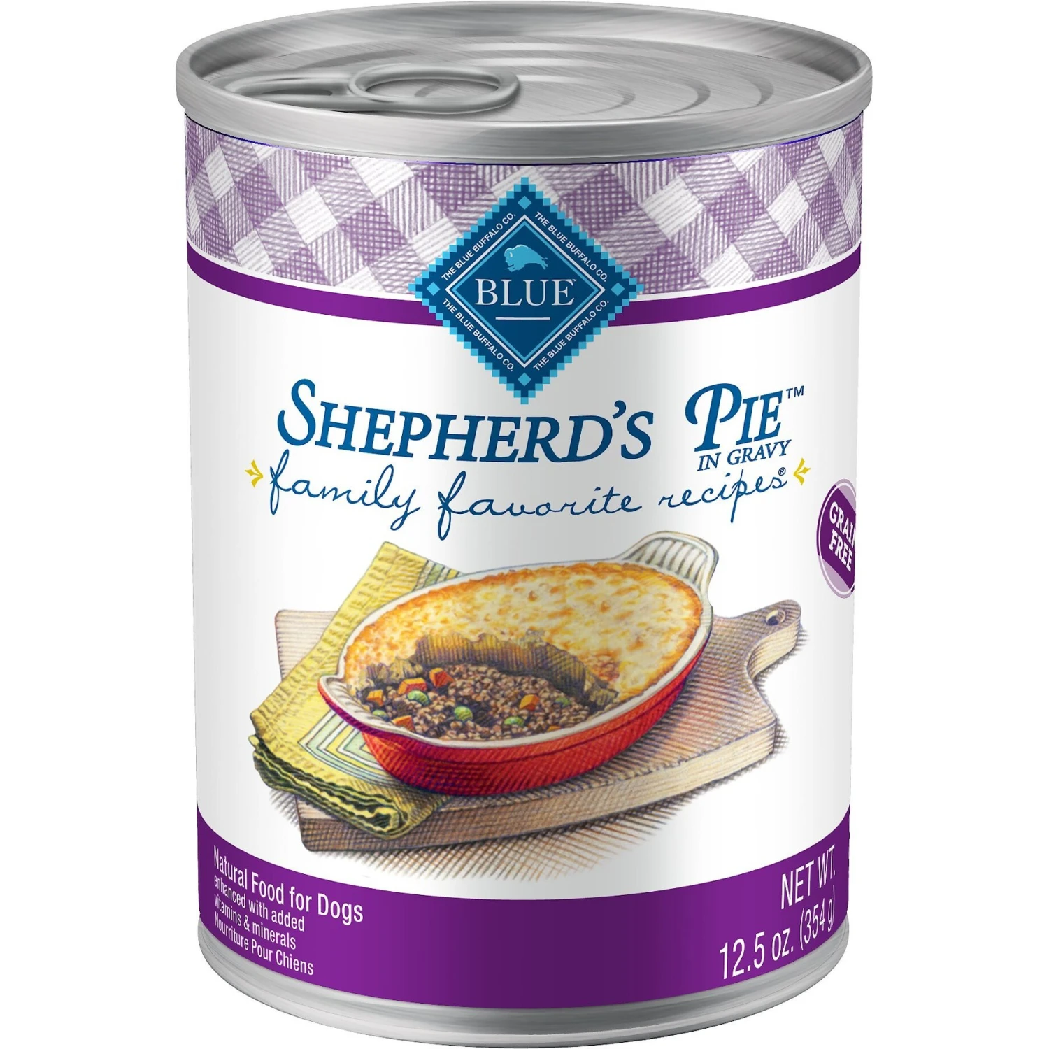 Blue Buffalo Family Favorite Grain-Free Recipes Shepherd's Pie Canned Dog Food 1 Blue Buffalo Family Favorite Grain-Free Recipes Shepherd's Pie Canned Dog Food