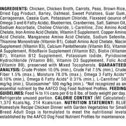 Blue Buffalo Homestyle Recipe Small Breed Chicken Dinner Canned Dog Food -Blue Buffalo 85755 PT2. AC SS1800 V1572895092