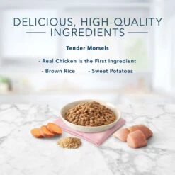 Blue Buffalo Tastefuls Natural Tender Morsels Chicken Entree Wet Cat Food, 5.5-oz Can, Case Of 12 -Blue Buffalo 879166 PT4. AC SS1800 V1687358511